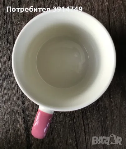 Чаша, кафе / чай, солидна качествена керамика, тропически мотив, листа, 350мл, НОВА, снимка 2 - Чаши - 49939753