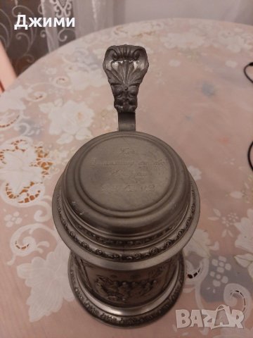 калаено сребърна халба, снимка 4 - Антикварни и старинни предмети - 40077087