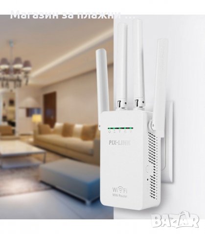 WI FI УСИЛВАТЕЛ WIFI REPEATER РУТЕР МОДЕЛ 2 - код 1274, снимка 3 - Рутери - 34289928