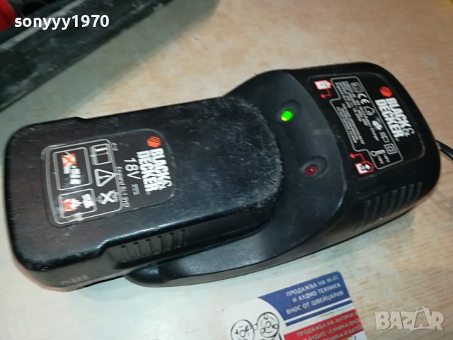 BLACK DECKER-CHARGER & BATTERY PACK 0907230826, снимка 14 - Винтоверти - 41492838