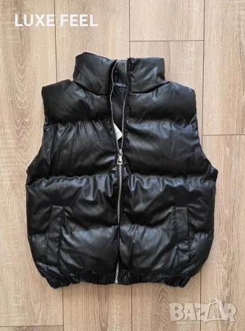 ✨ Дамски Кожен Елек ✨, снимка 3 - Елеци - 56157383