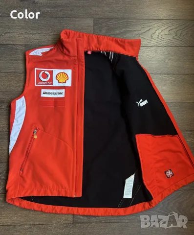 Vintage елек Puma Scuderia Ferrari Team Issue, снимка 6 - Други спортове - 56011496