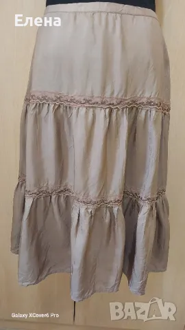 Пола b.uoung.100%коприна. размер S, снимка 5 - Поли - 50207372