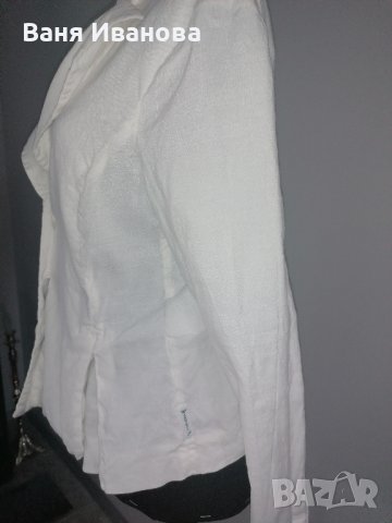 Armani Jeans бяло ленено сако, снимка 1 - Сака - 42065375