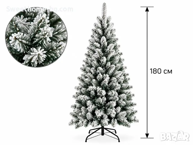 Коледна елха ЗАСКРЕЖЕНА , снимка 6 - Декорация за дома - 56330301