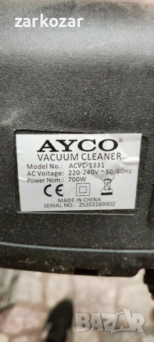 Прахосмукачка Ayco ACVC-1331 , снимка 4 - Прахосмукачки - 52114398