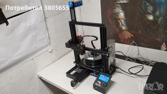 Creality Ender 3 - 3D принтер FDM + филамент, снимка 2 - Друга електроника - 53354104