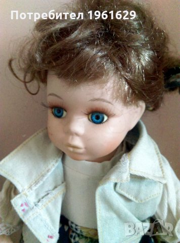 Стара кукла порцелан 30 см , снимка 2 - Антикварни и старинни предмети - 34679242