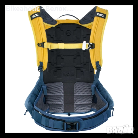 Раница EVOC Protective Trail Pro 16 S/M Жълто/Зелено, снимка 2 - Спортна екипировка - 51925389