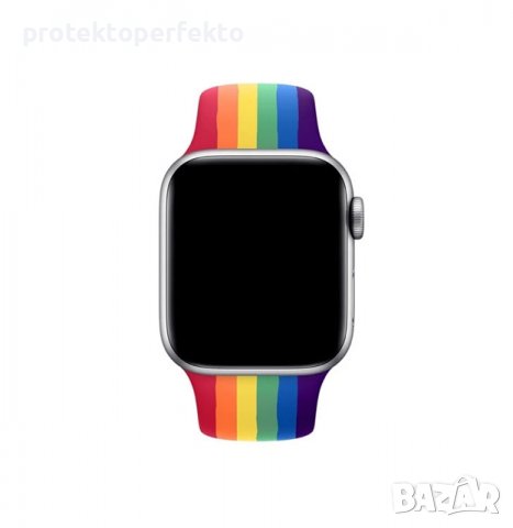 Прайд каишка Apple watch 49 mm/ 45/ 44/ 42 силиконова, снимка 1 - Каишки за часовници - 38976464