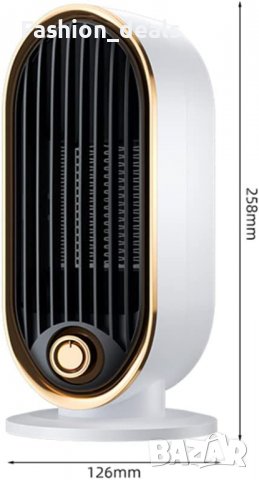 Нов вентилатор с електрически нагревател Преносима Печка Духалка, снимка 2 - Отоплителни печки - 39738513