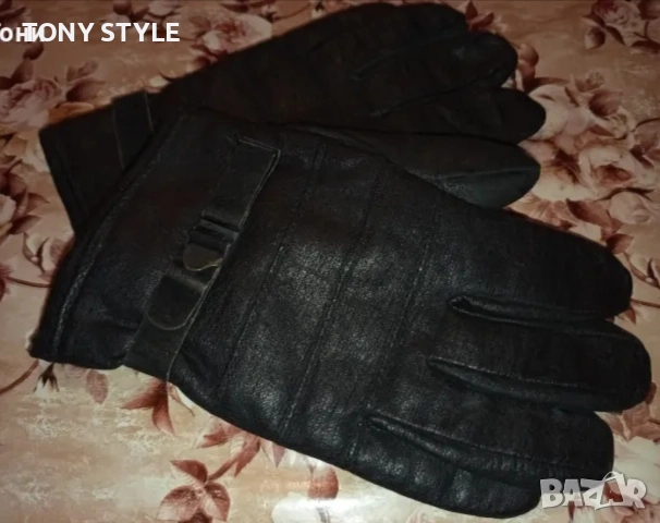 Нови Мъжки Топли Ръкавици Изцяло от Естествена Кожа , снимка 3 - Ръкавици - 51489889
