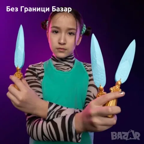 Нов KPop Demon Hunters Zoey Spirit Blades Nerf комплект 3 остриета за деца, снимка 3 - Други - 56041354