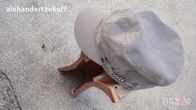 Шапка кепе с козирка military BENETTON с кристали Сваровски , снимка 7 - Шапки - 36407109