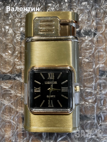Подарък. Сувенир. Газова ветроустойчива запалка с часовник, снимка 10 - Запалки - 51089144