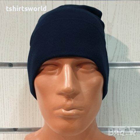 Нова зимна шапка с подгъв в черен цвят, снимка 5 - Шапки - 39325599