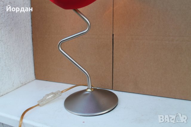Немска лампа метал и стъкло, снимка 12 - Други - 42234424