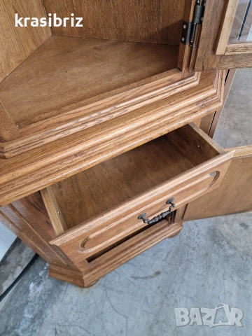 Масивна Ъглова Витрина внос от Германия! , снимка 6 - Секции и витрини - 53506970