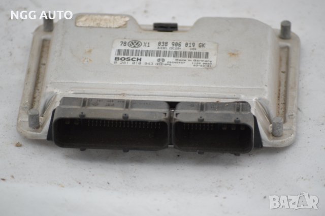 Компютър Двигател ECU за VW 1.9 TDI AVB , 0 281 010 943, 0281010943, 038 906 019 GK, 038906019GK, снимка 3 - Части - 39772153