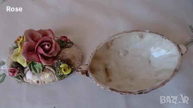 Красоти , изкуство от Италия, картина 3D Capodimonte, Кутия Bassano, снимка 11 - Антикварни и старинни предмети - 51556186