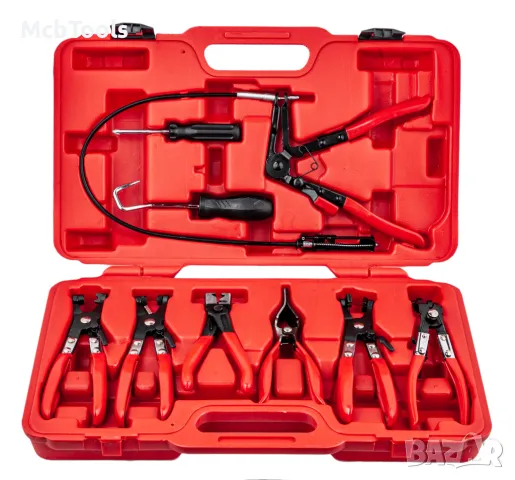 Комплект клещи за скоби за водни съединения 9 части MAR-POL, снимка 2 - Клещи - 48010199