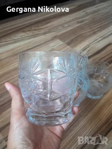 Кристални чаши 4 броя, снимка 3 - Чаши - 55835446