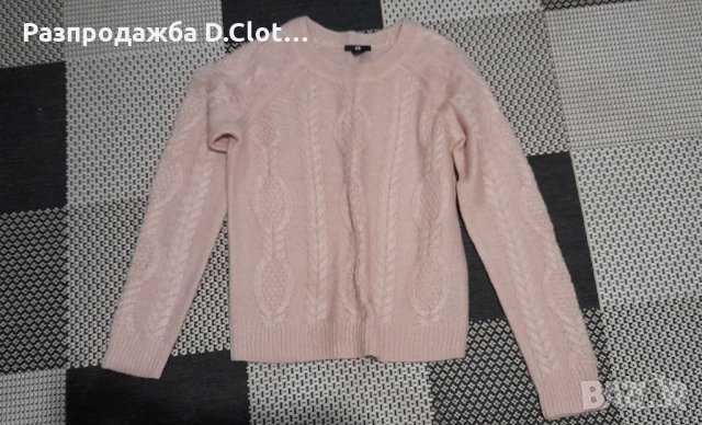 Розов пуловер S размер, снимка 5 - Блузи с дълъг ръкав и пуловери - 34469107