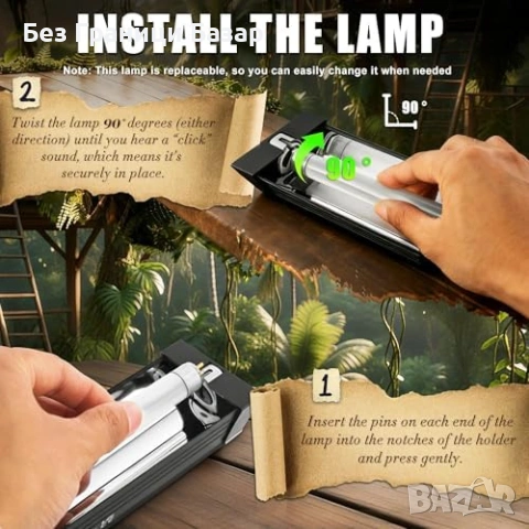 Нова UVB тръба T5 HO 10.0 21W 34in за терариум рептили UVA лампа, снимка 7 - Терариуми и оборудване - 53645734