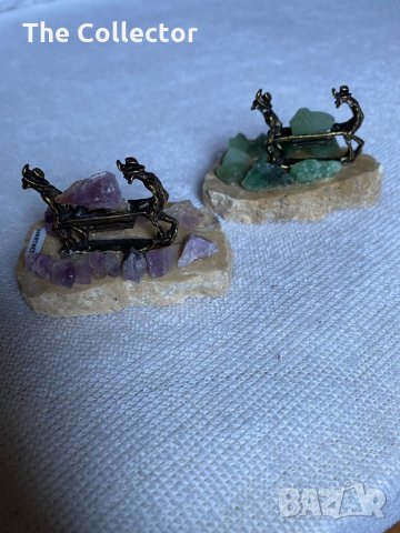 Метални фигурки на скала - минерали, снимка 6 - Колекции - 32537860