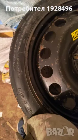 Резервна гума патерица T115 / 70 / R16 5 болта, снимка 3 - Аксесоари и консумативи - 48110350