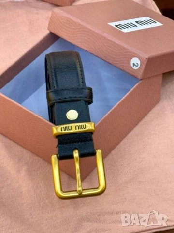 колани от естествена кожа в кутия miu miu , снимка 3 - Колани - 50686643