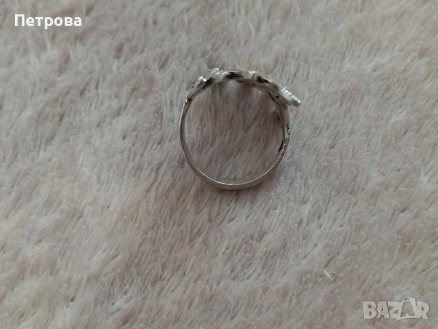 Сребърен пръстен с камъни , снимка 4 - Пръстени - 51923848