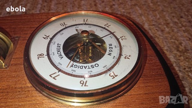 Барометър и термометър , снимка 6 - Антикварни и старинни предмети - 35871062