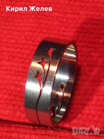 АРТ МОДЕН ПРЪСТЕН от БЛАГОРОДНА НЕРЪЖДАЕМА СТОМАНА Тип ХАЛКА 27131