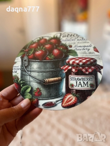 Винтидж ръчен дървен декор за стена украса ягоди, снимка 15 - Пана - 51997413