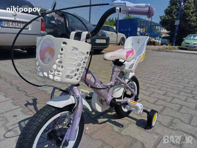 BYOX Велосипед 12" PRINCESS виолет, снимка 7 - Велосипеди - 53531712