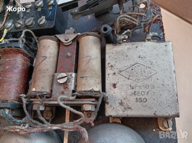 старинен бакелитов здрав телефон с шайба Гемания 30те, снимка 6 - Друга електроника - 51858726