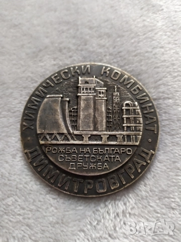 Соц. бронзов плакет - ХК Димитровград 