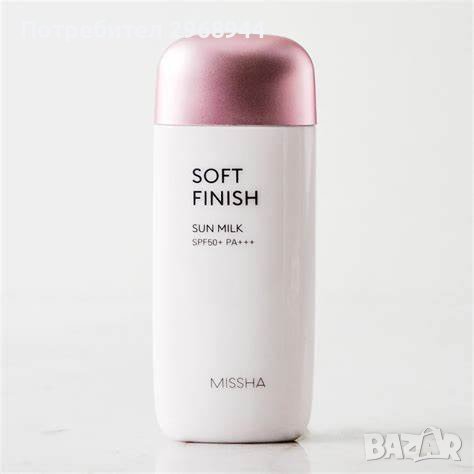 MISSHA Missha Soft Finish Слънцезащитно мляко за лице SPF50+ , 70 мл, корейска, снимка 2 - Козметика за лице - 41768568