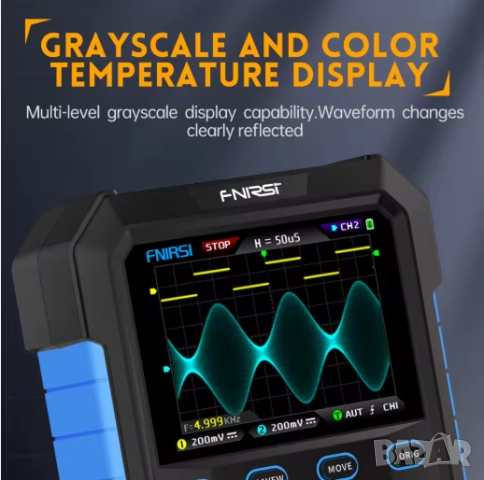 Осцилоскоп DPOX180H,Флуоресцентен дисплей,180MHz,50000 wfms/S,генератор на сигнали 20 MHz ZOOM, снимка 2 - Друга електроника - 51810111