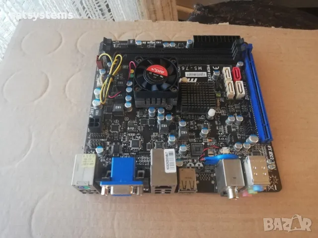 Дънна платка MSI E350IS-E45 (MS-7698 v1.0 ) Socket BGA FT1 , снимка 3 - Дънни платки - 47859802