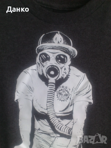 фосфоресцентна тениска "Obey", снимка 2 - Тениски - 51810527