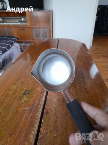 Старо алуминиево джезве #9, снимка 4 - Други ценни предмети - 52922086