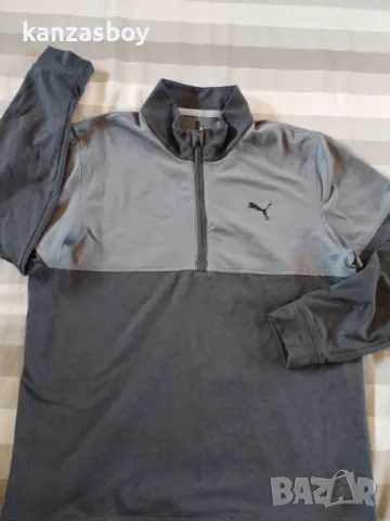 Puma Warm Up 1/4 Zip Golf Pullover - страхотна мъжка блуза КАТО НОВА М, снимка 5 - Спортни дрехи, екипи - 48632890