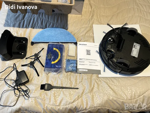 Прахосмукачка робот Silvercrest - ROBOT VACUUM CLEANER WITH MOP FUNCTION, снимка 6 - Прахосмукачки - 48260598