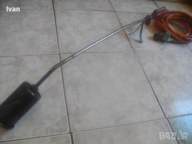 90см Газова Горелка За Покриви/Хидроизолации CFH с 5 м Маркуч и Редуциир Вентил-Оригинални-Отлична, снимка 2 - Други инструменти - 42121895