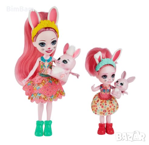 Комплект кукли Enchantimals - Bree Bunny & Twist and Bedelia Bunny & Tappy - зайчета, снимка 2 - Кукли - 40996099