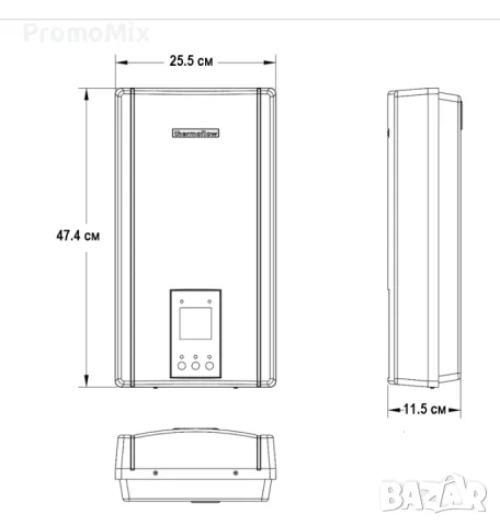  Проточен бойлер Тhermoflow Elex 21 21KW ел бойлер, снимка 7 - Бойлери - 48156141