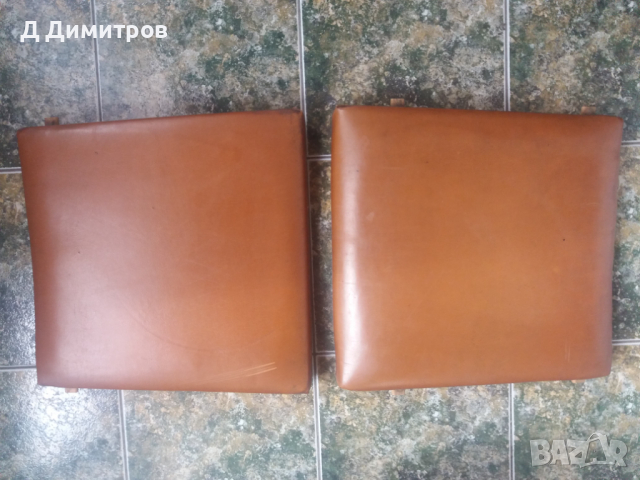 Стари кожени седалки за столове от 60те