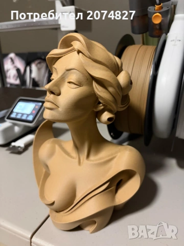 Женски бюст (статуетка, ваза), снимка 2 - Арт сувенири - 53533810